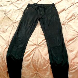 7 For All Mankind Black Snakeskin jeans